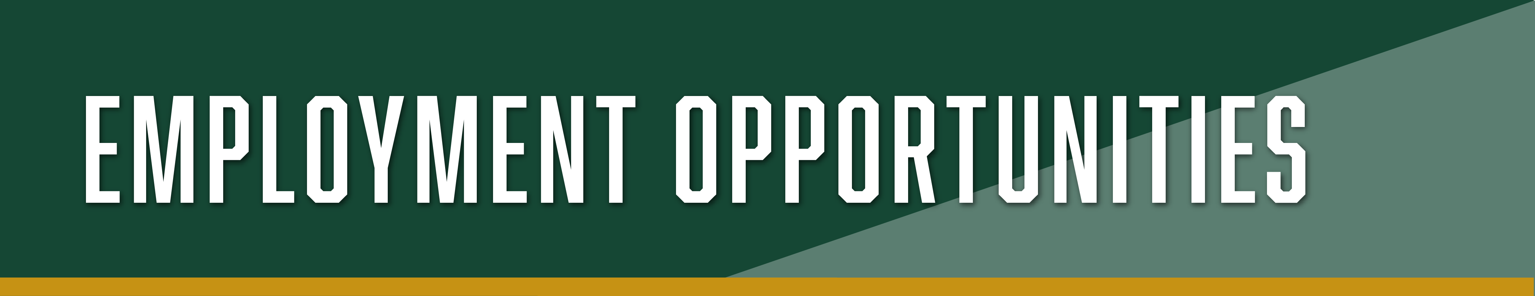 Employment Opportunities Banner