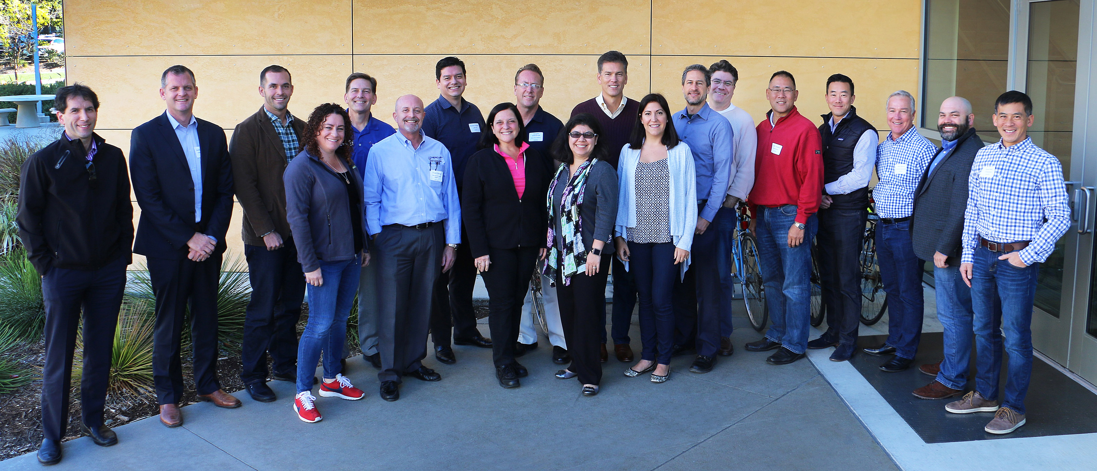 Members of advisory council posing for a group picture.