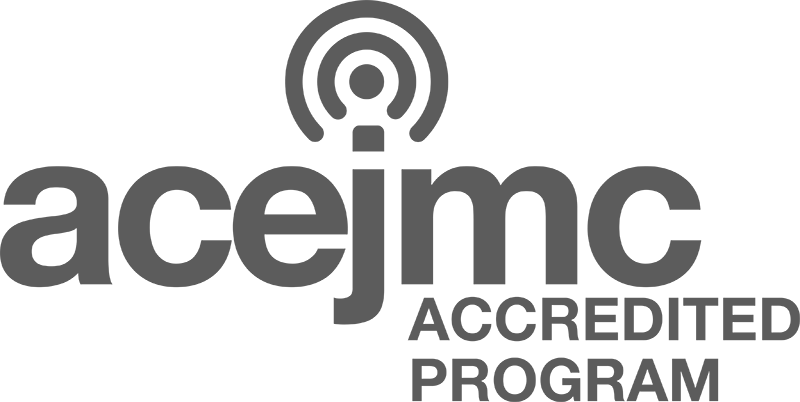 Accrediting Council on Education in Journalism and Mass Communications logo