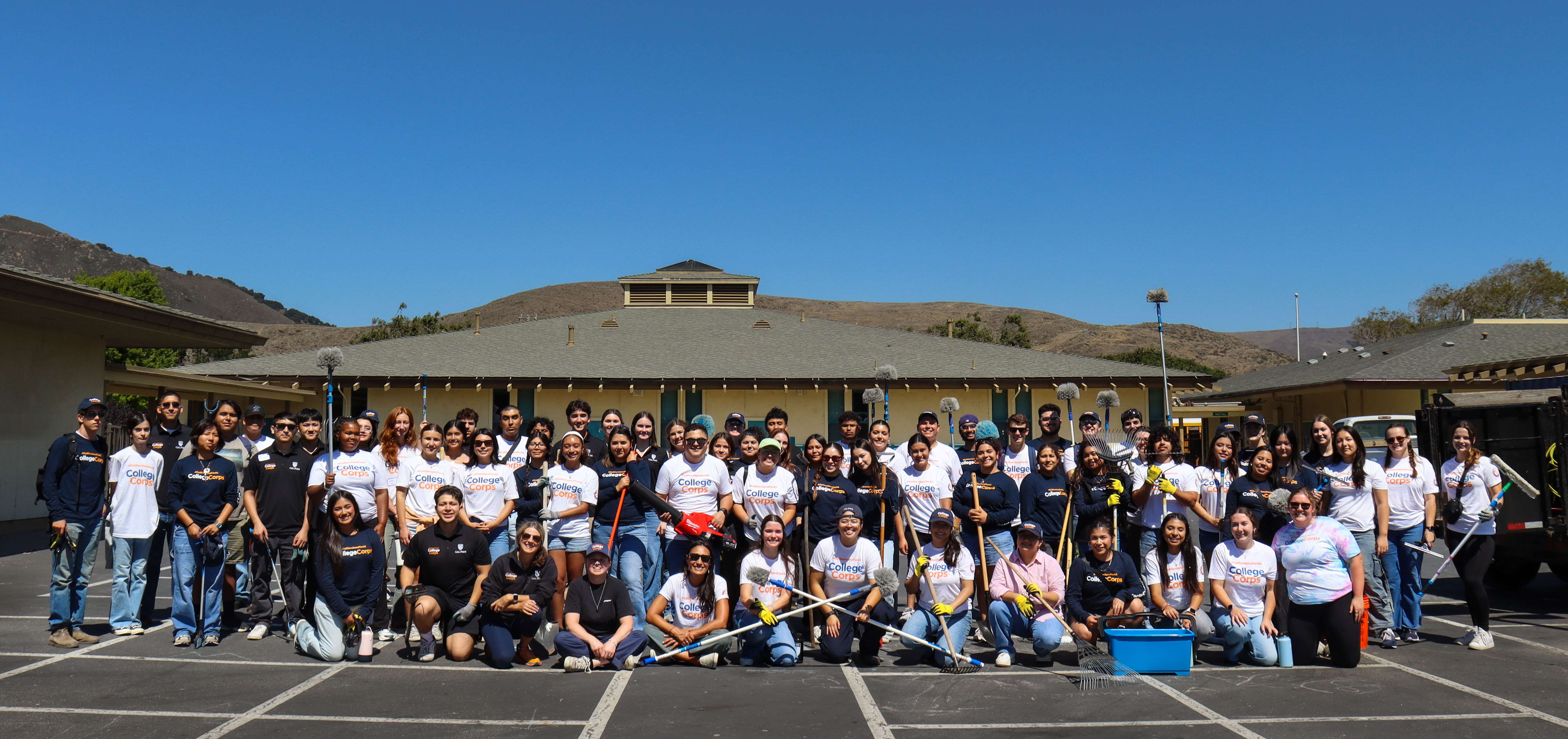 College Corps fellows on serve day