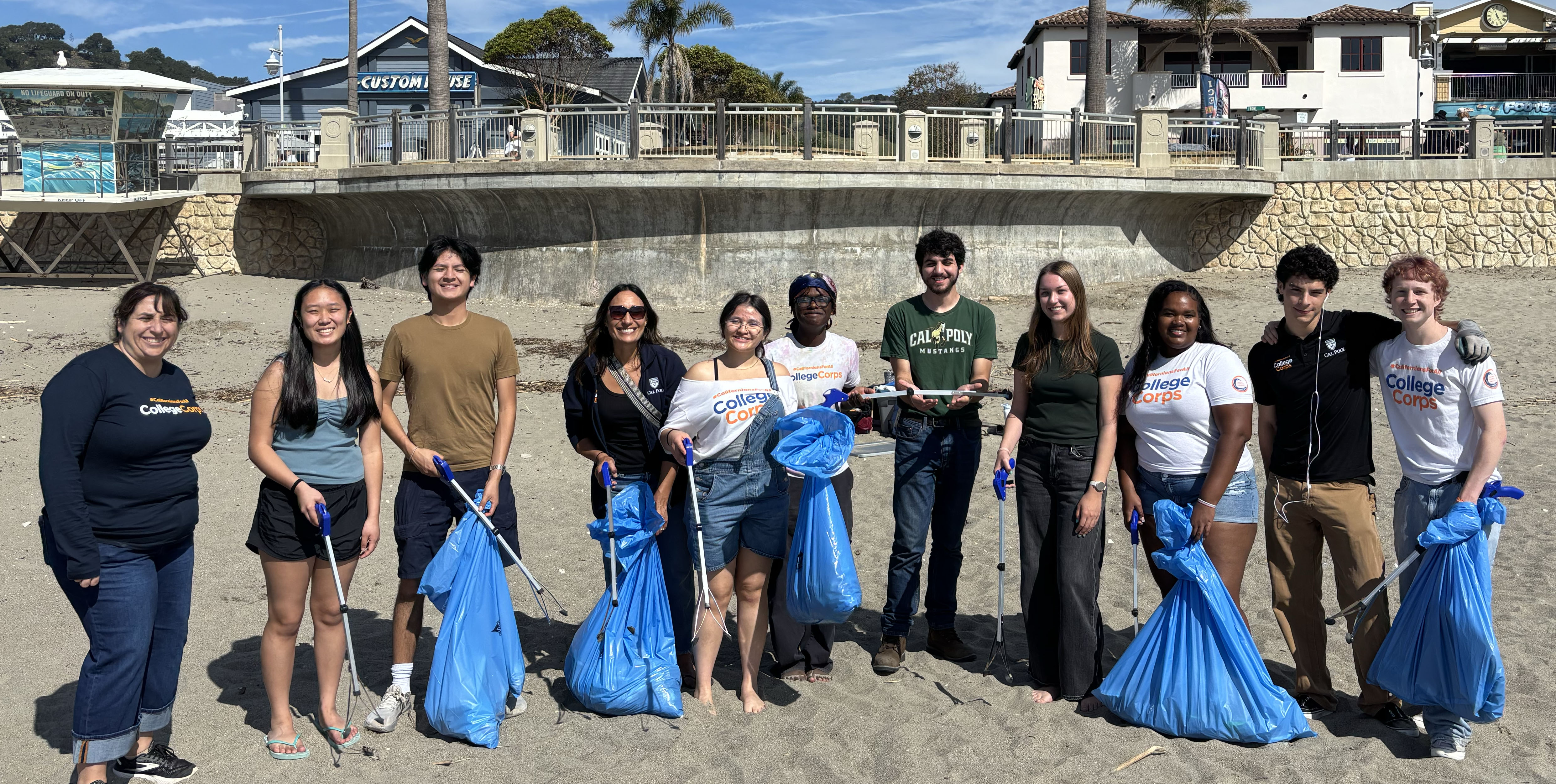 College Corps fellows at a service site
