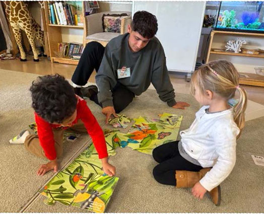 College Corps fellow mentoring a student