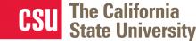 California Pre-Doctoral & CDIP Programs The California State University Logo
