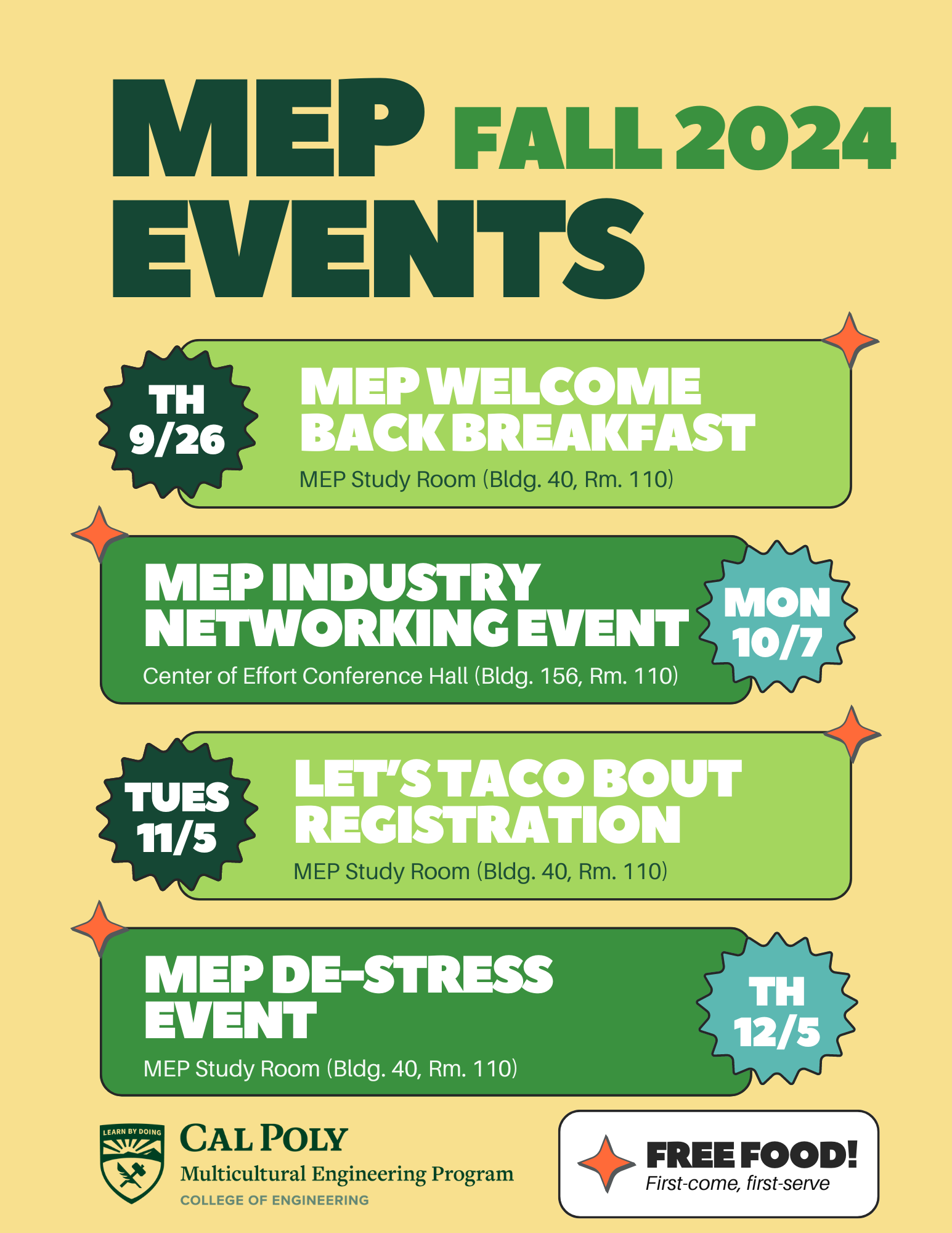 MEP Events - Multicultural Engineering Program - Cal Poly, San Luis Obispo