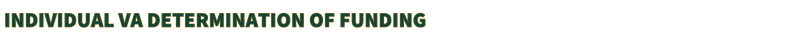 CH 30 INDIVIDUAL DETERMINATION OF FUNDING