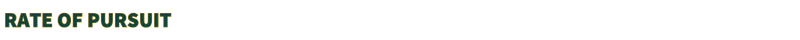 RATE OF PURSUIT