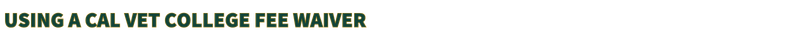 USING A CVCFW
