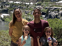 Chip Appel with his wife and two daughters