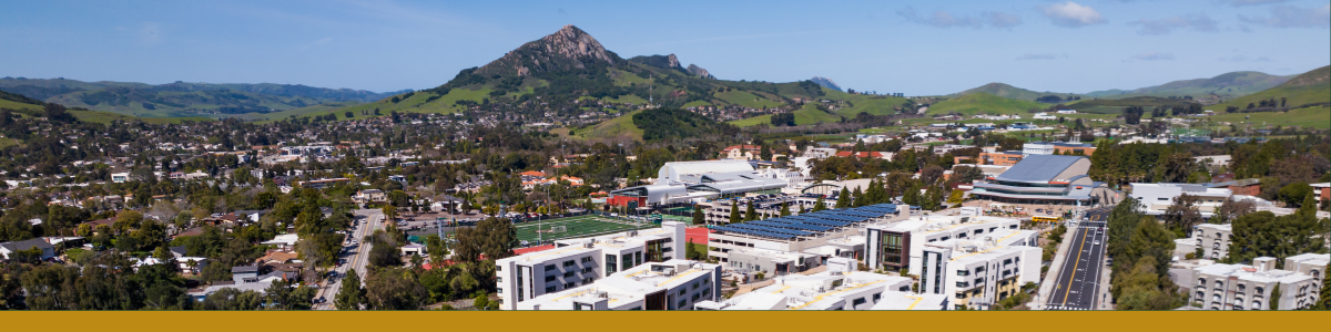 Aerial view of the Cal Poly campus.