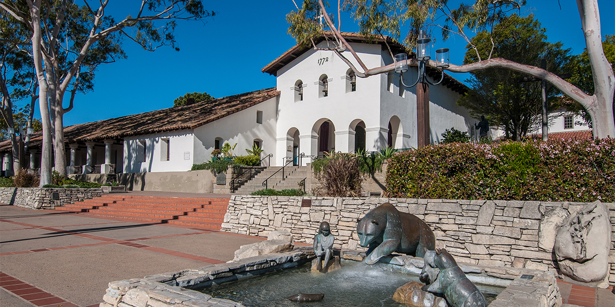 Portrait of the Mission in Downtown San Luis Obispo