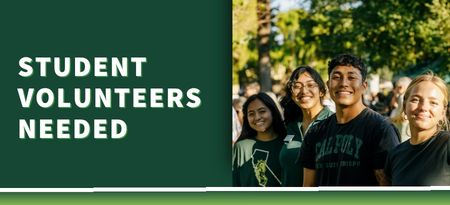 Student Volunteers Needed