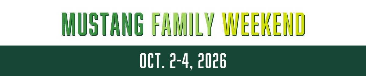 Mustang Family Weekend Banner