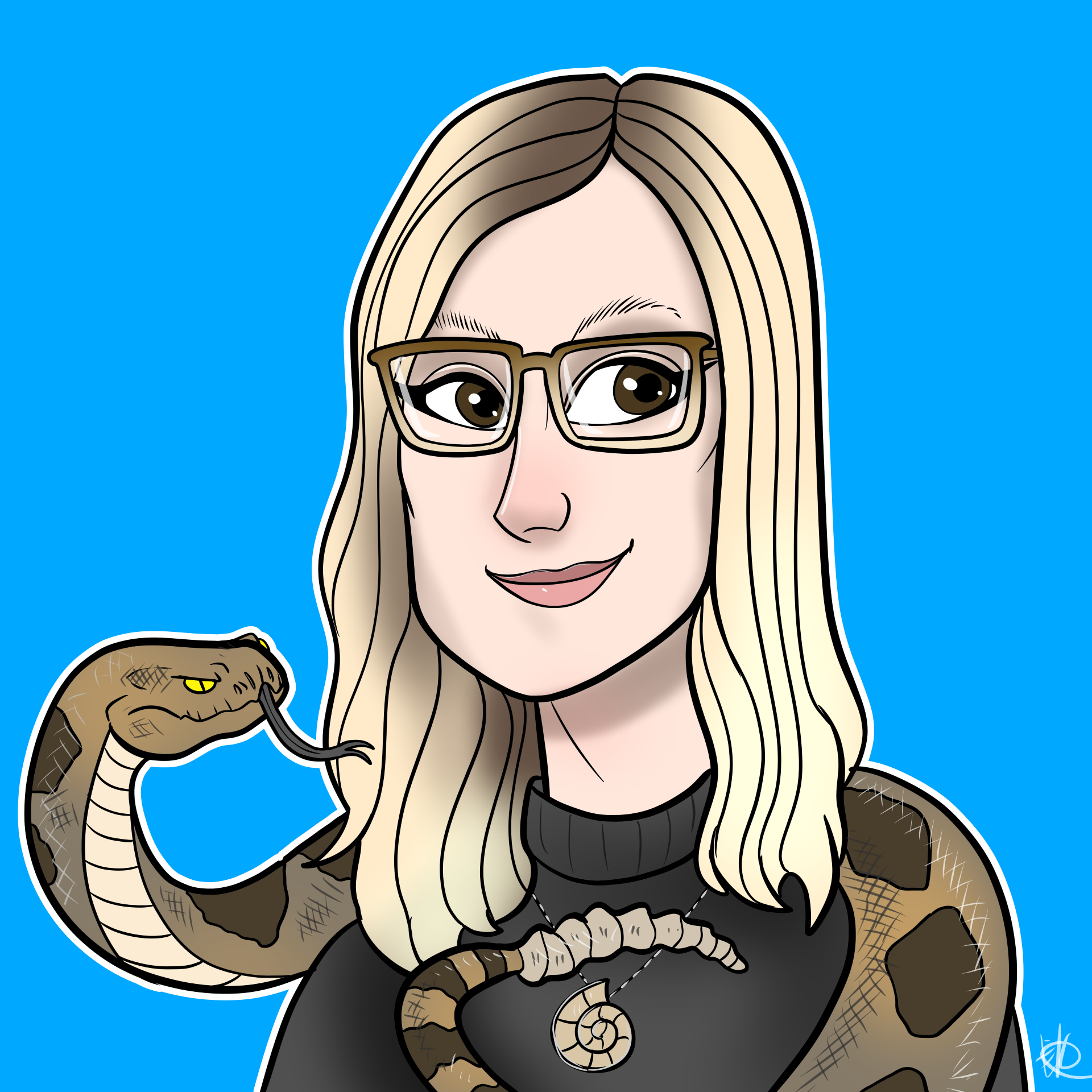 Cartoon of Stella Raymond