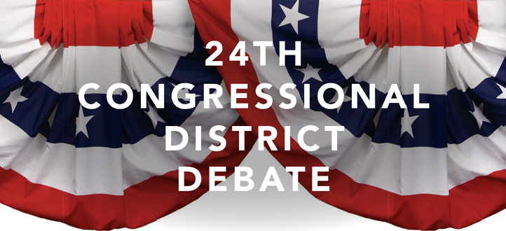 24th Congressional District Debate flyer