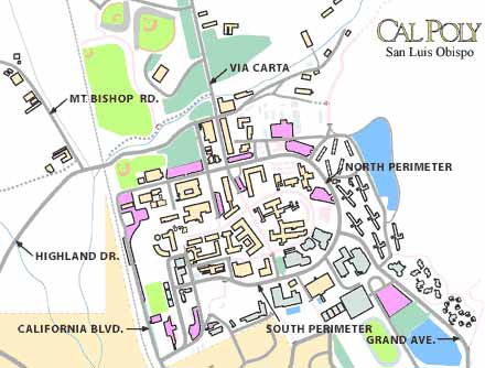 cal poly slo map Directions To The Performance Horse Sale Performance Horse Sales Cal Poly San Luis Obispo cal poly slo map