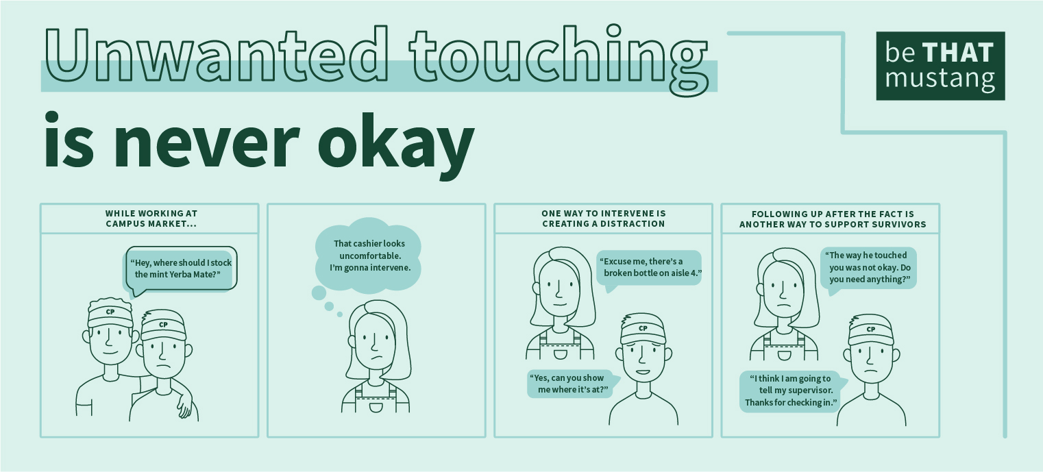 Unwanted touching is never okay