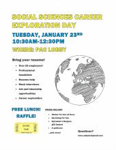 SOCS Career Exploration Day Flyer