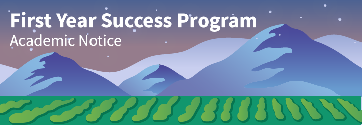 First Year Success Banner