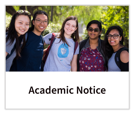 Academic Notice